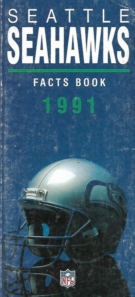 1991 Seattle Seahawks media guide