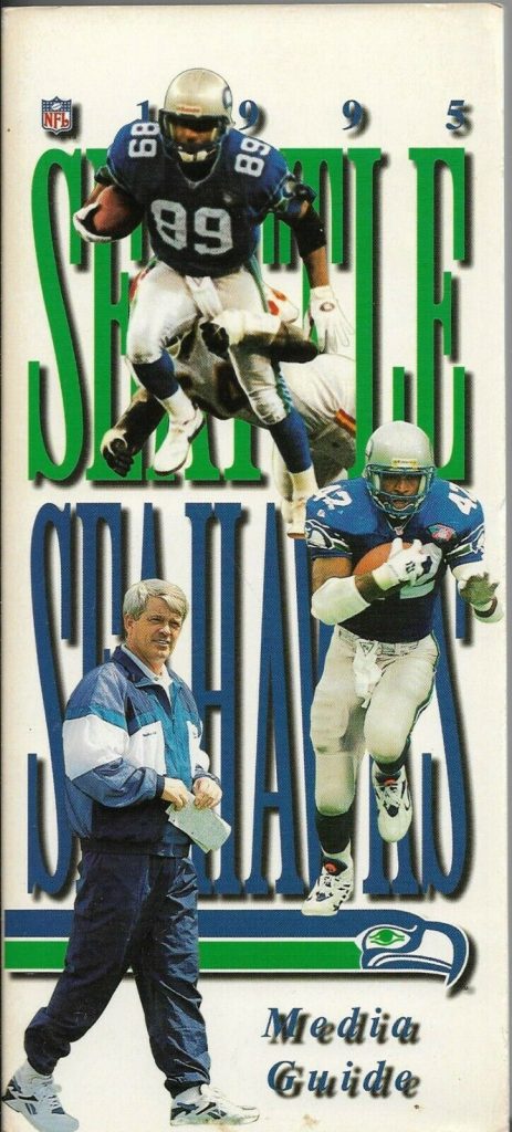 1995 Seattle Seahawks media guide