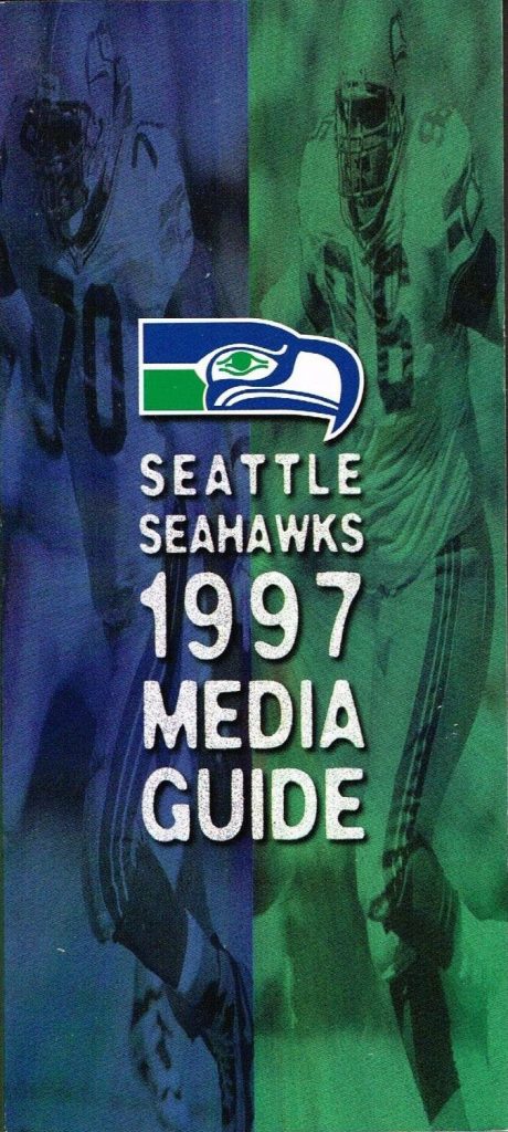 1997 Seattle Seahawks media guide