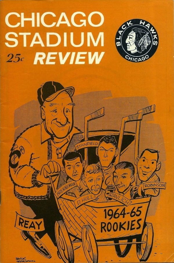 1964-65 Chicago Black Hawks program