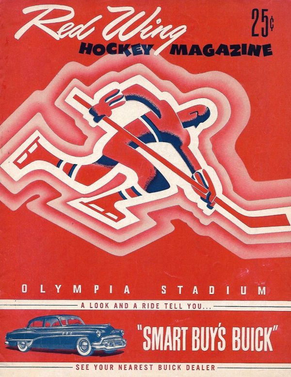 1951-52 Detroit Red Wings program