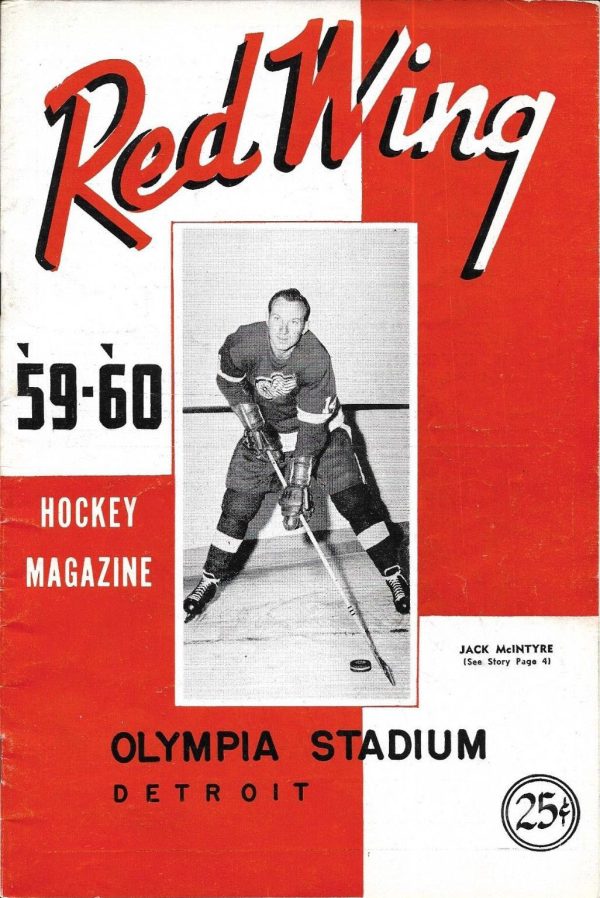 1959-60 Detroit Red Wings program