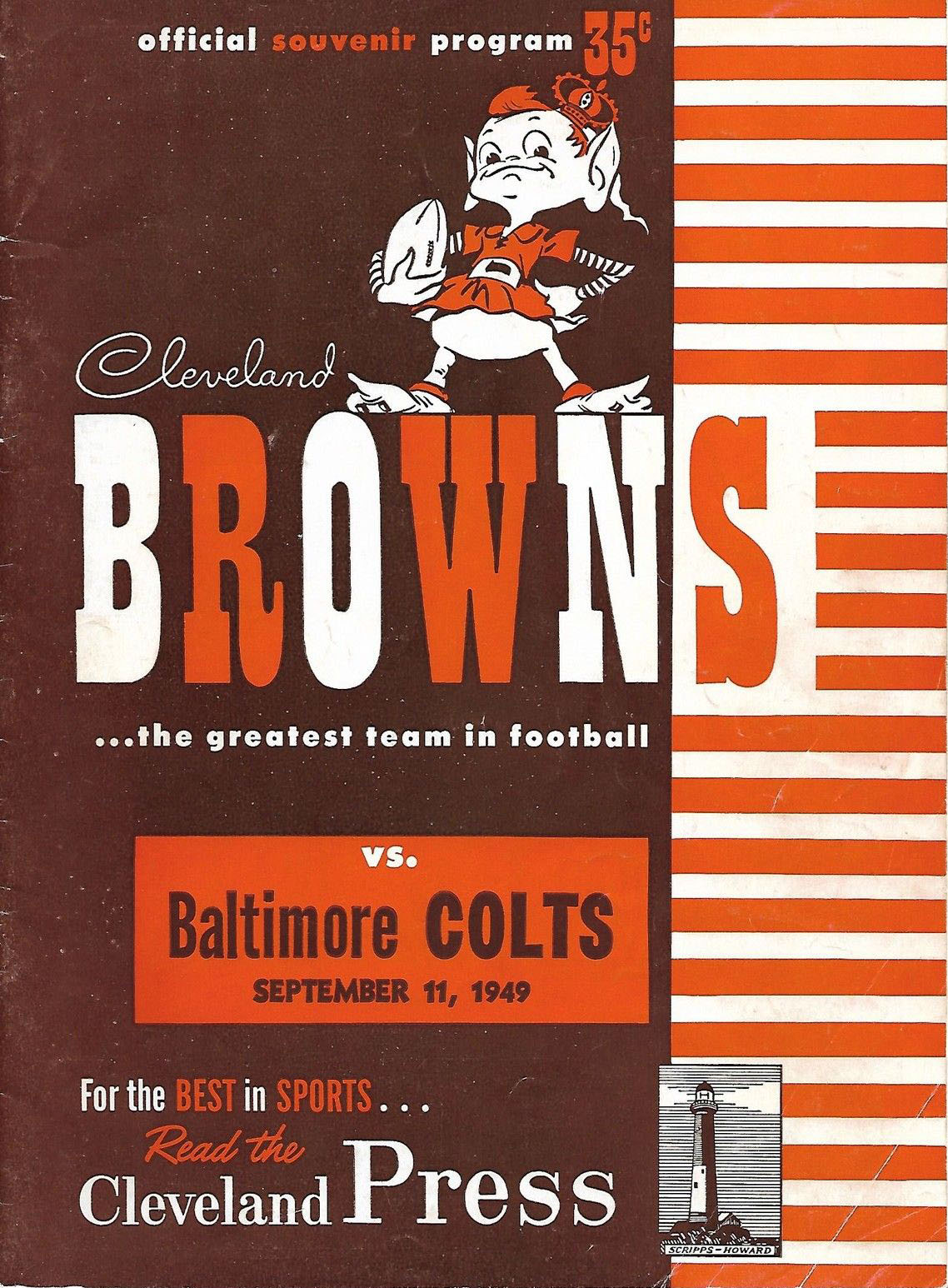 Cleveland Browns vs. Baltimore Colts (September 11, 1949)