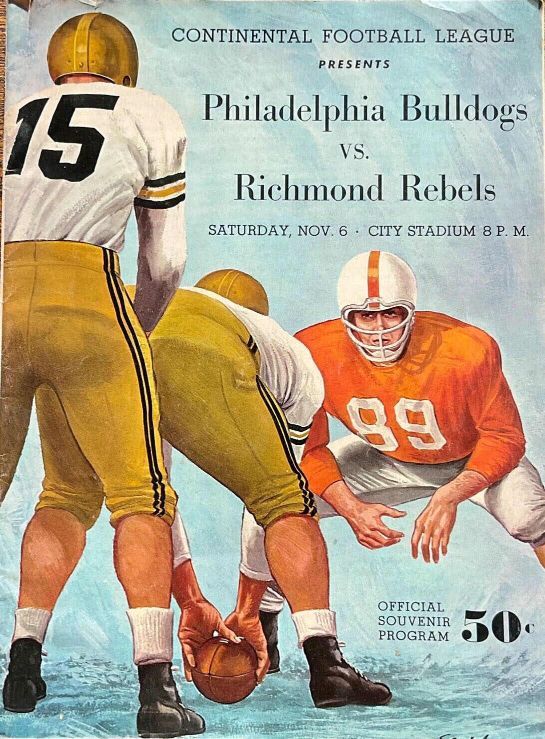 Richmond Rebels vs. Philadelphia Bulldogs (November 6, 1965)