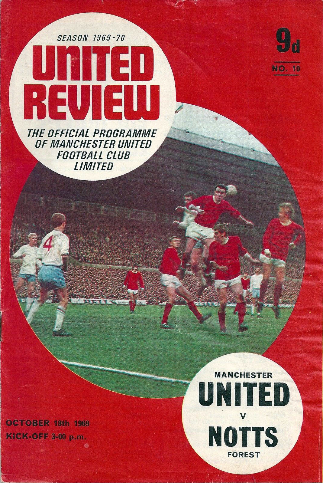 Manchester United vs. Nottingham Forest (October 18, 1969)