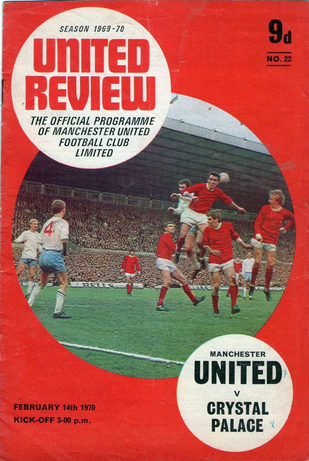 Manchester United vs. Crystal Palace (February 14, 1970)