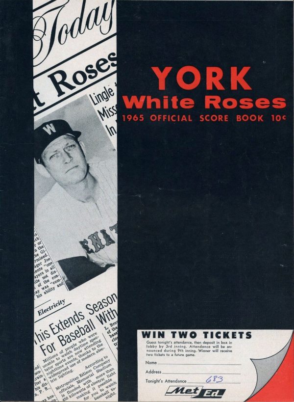 1965 York White Roses program