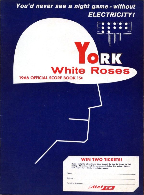 1966 York White Roses program