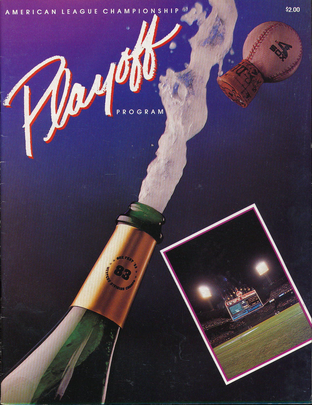 1983 Chicago White Sox ALCS program