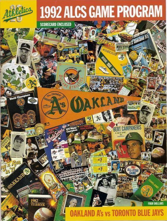 MLB ALCS Program: Oakland Athletics (1992)