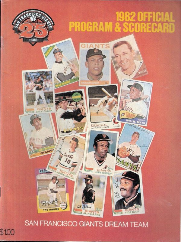 1982 San Francisco Giants program