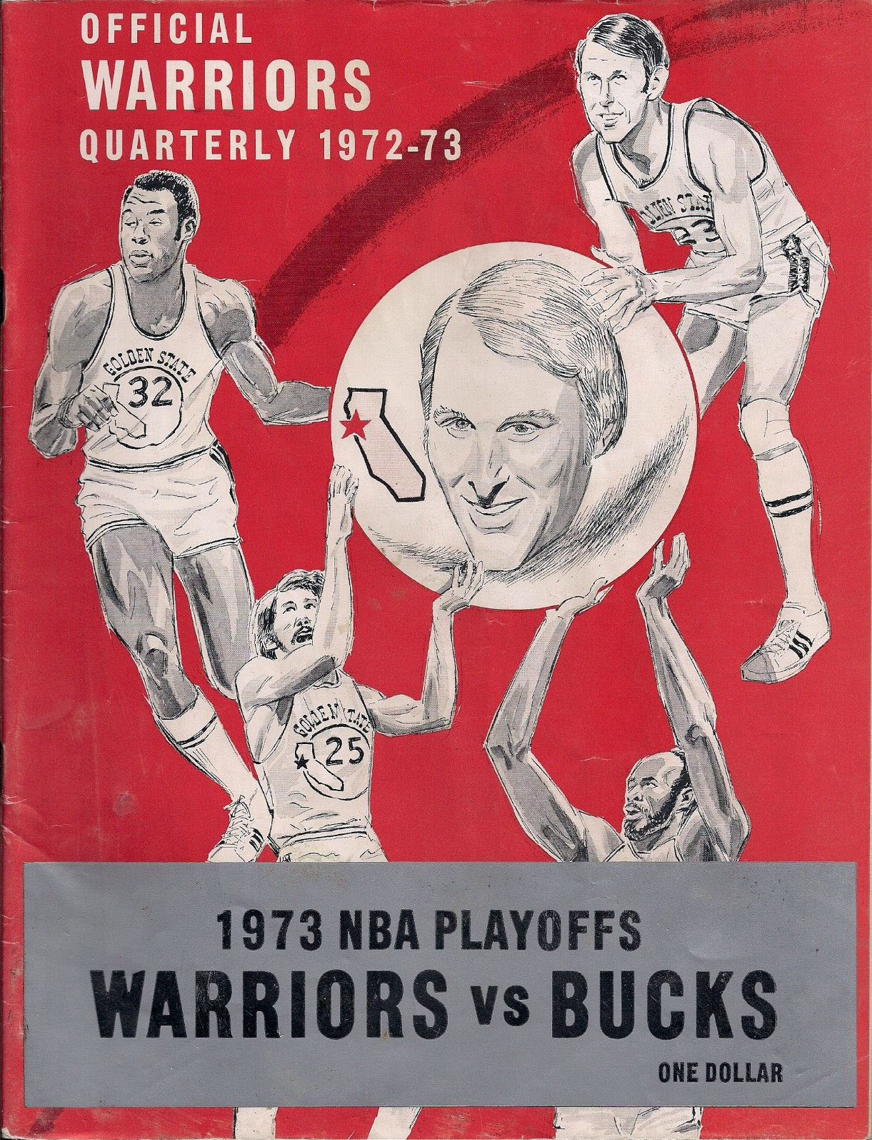 1972-73 Golden State Warriors playoff program