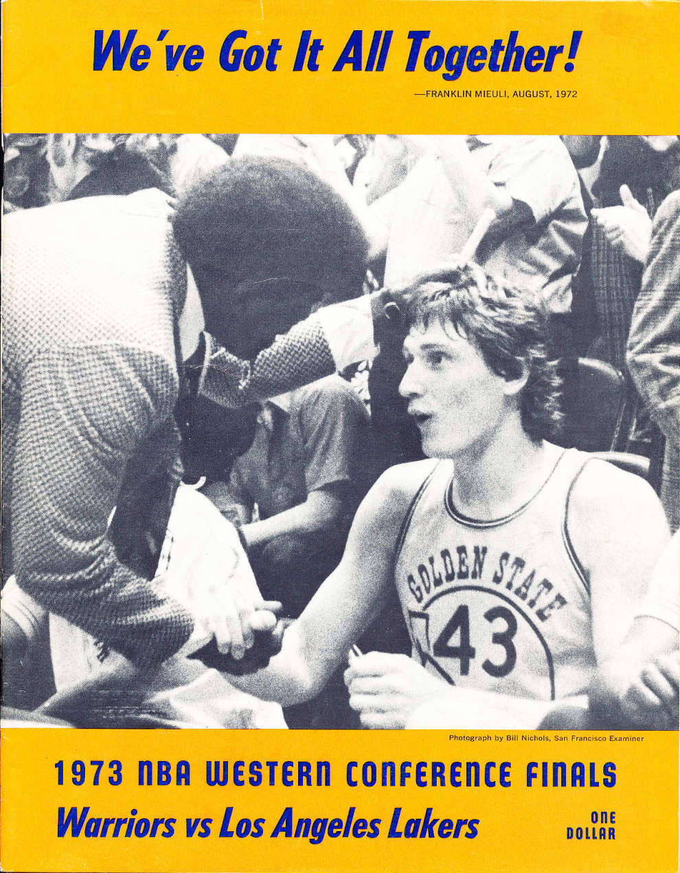 1972-73 Golden State Warriors playoff program