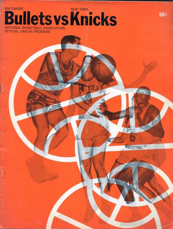 1965-66 Baltimore Bullets program