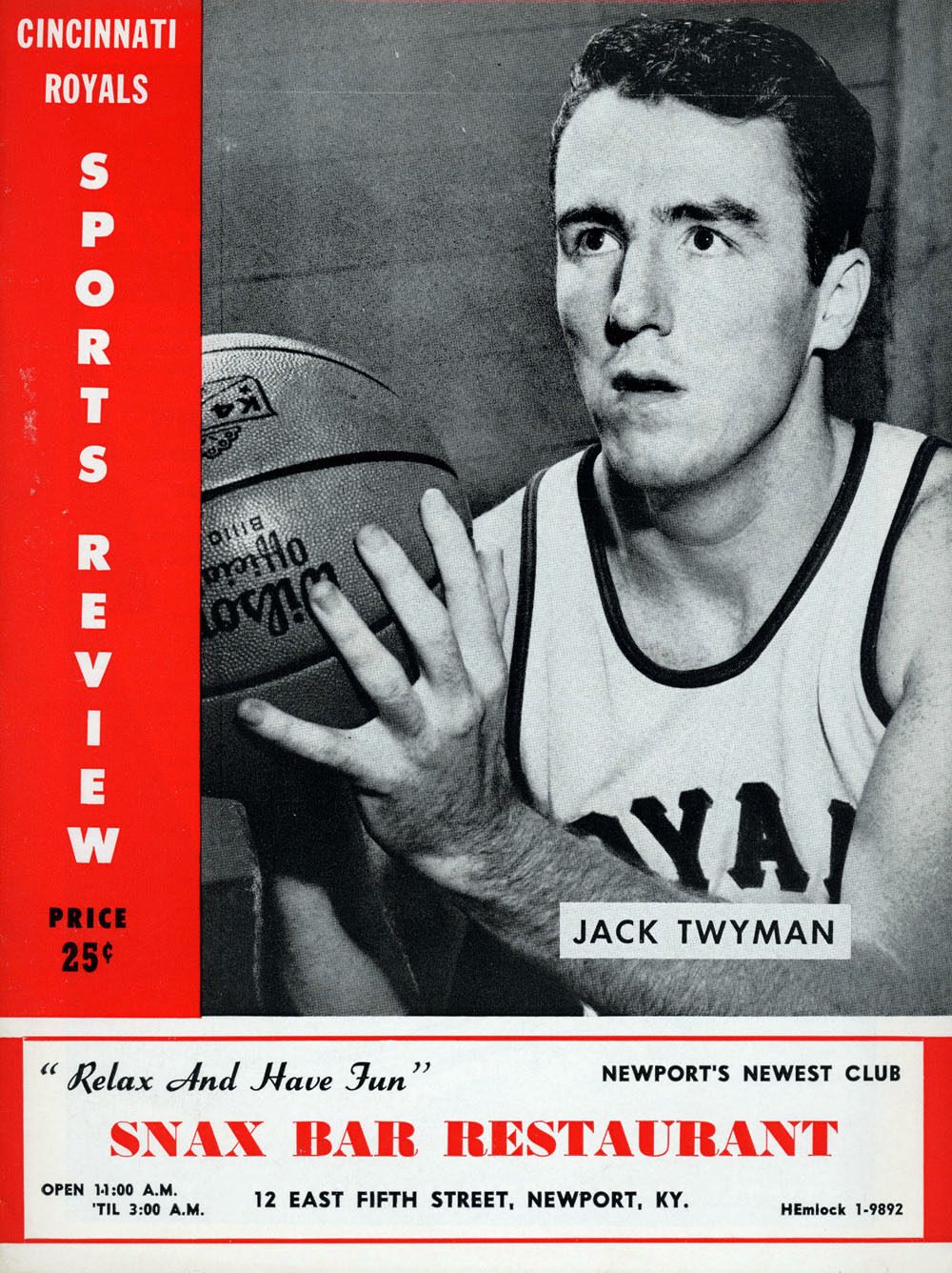 1959-60 Cincinnati Royals program