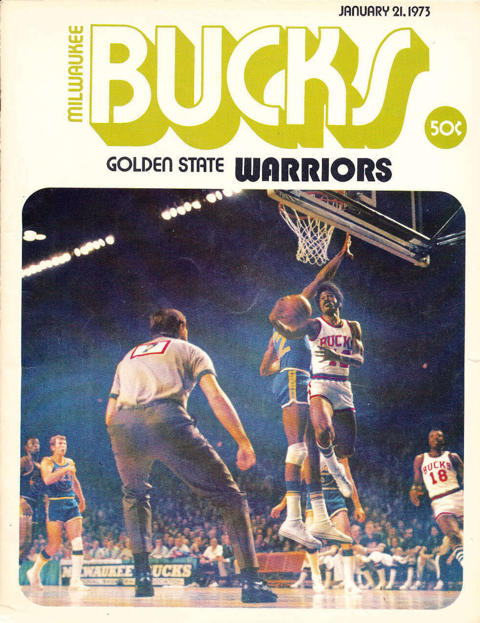 1972-73 Milwaukee Bucks program