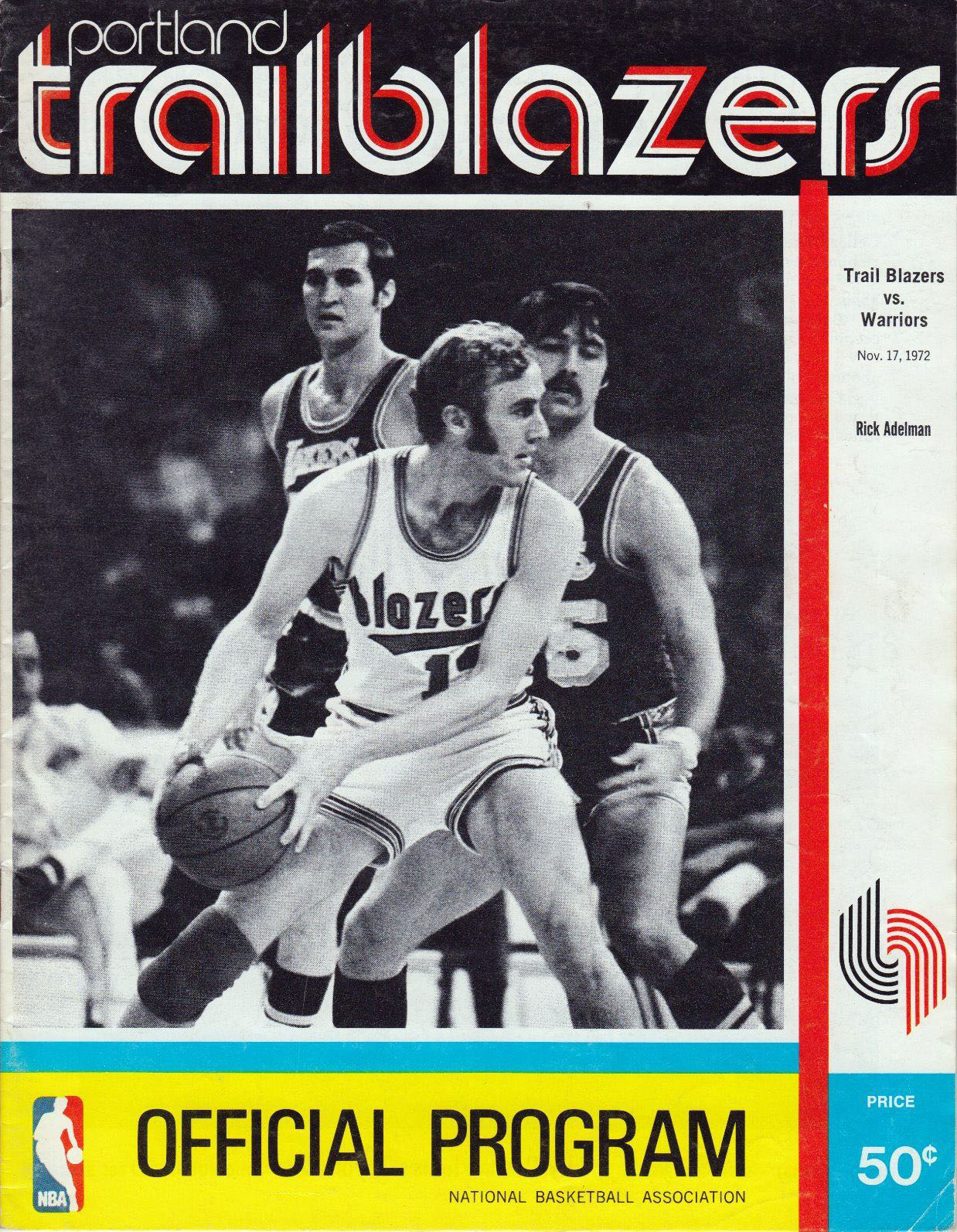 1972-73 Portland Trail Blazers program