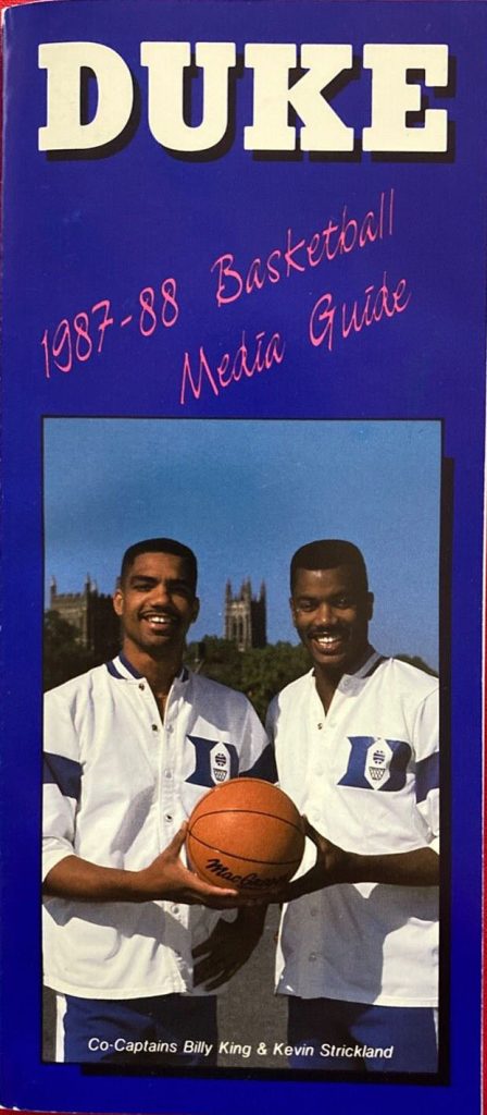 1987-88 Duke Blue Devils men's basketball media guide