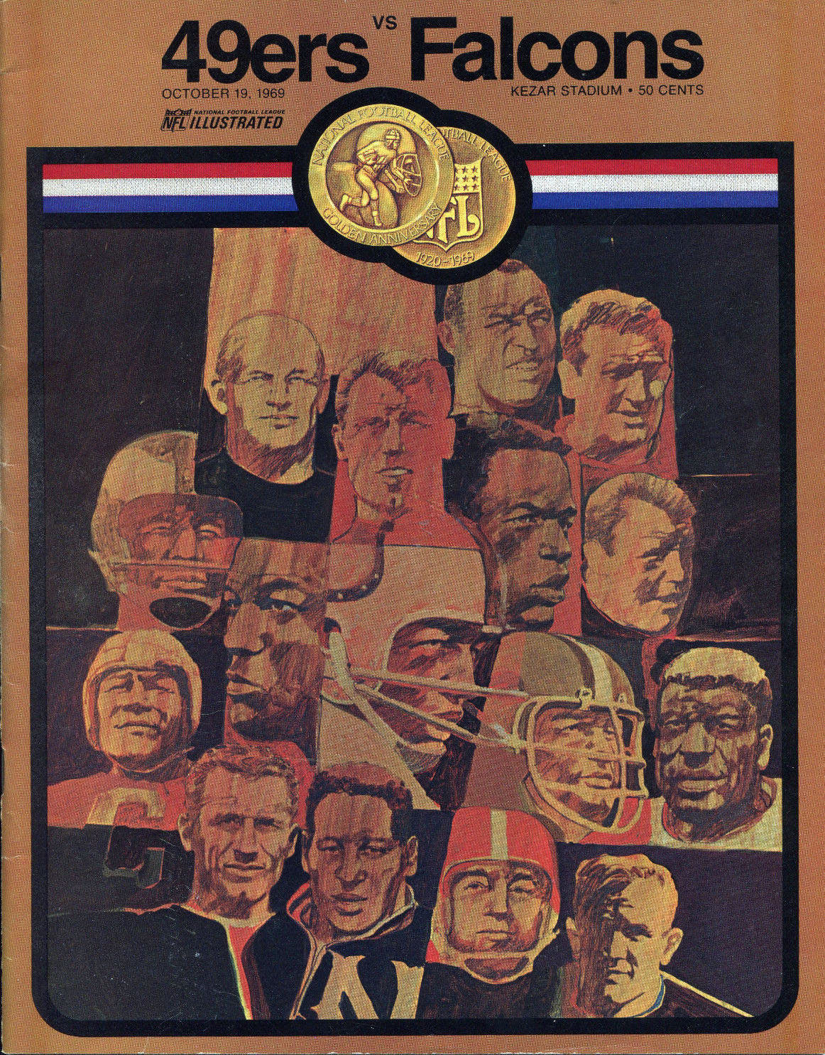 NFL Program: San Francisco 49ers vs. Atlanta Falcons (October 19, 1969)