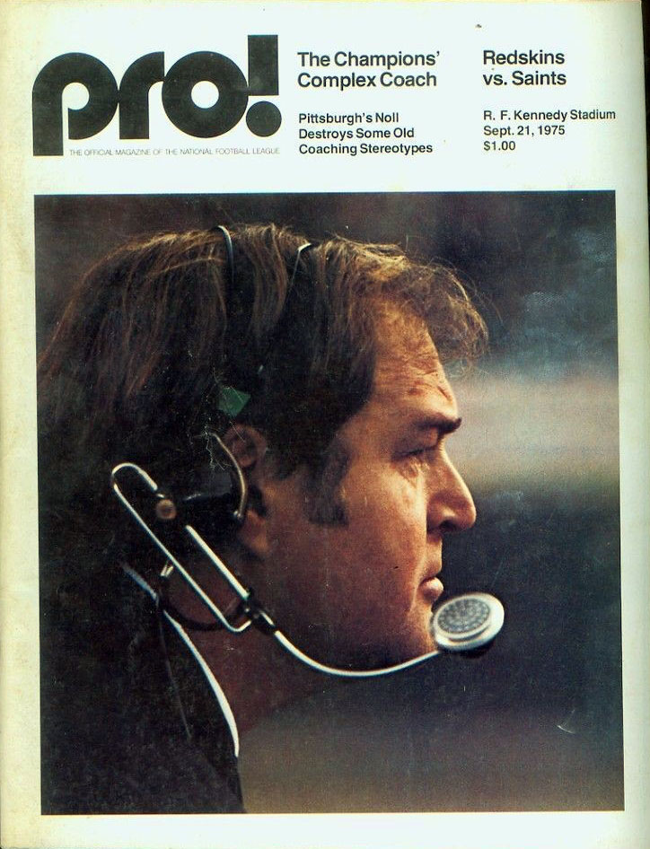 NFL Program: Washington Redskins vs. New Orleans Saints (September 21, 1975)