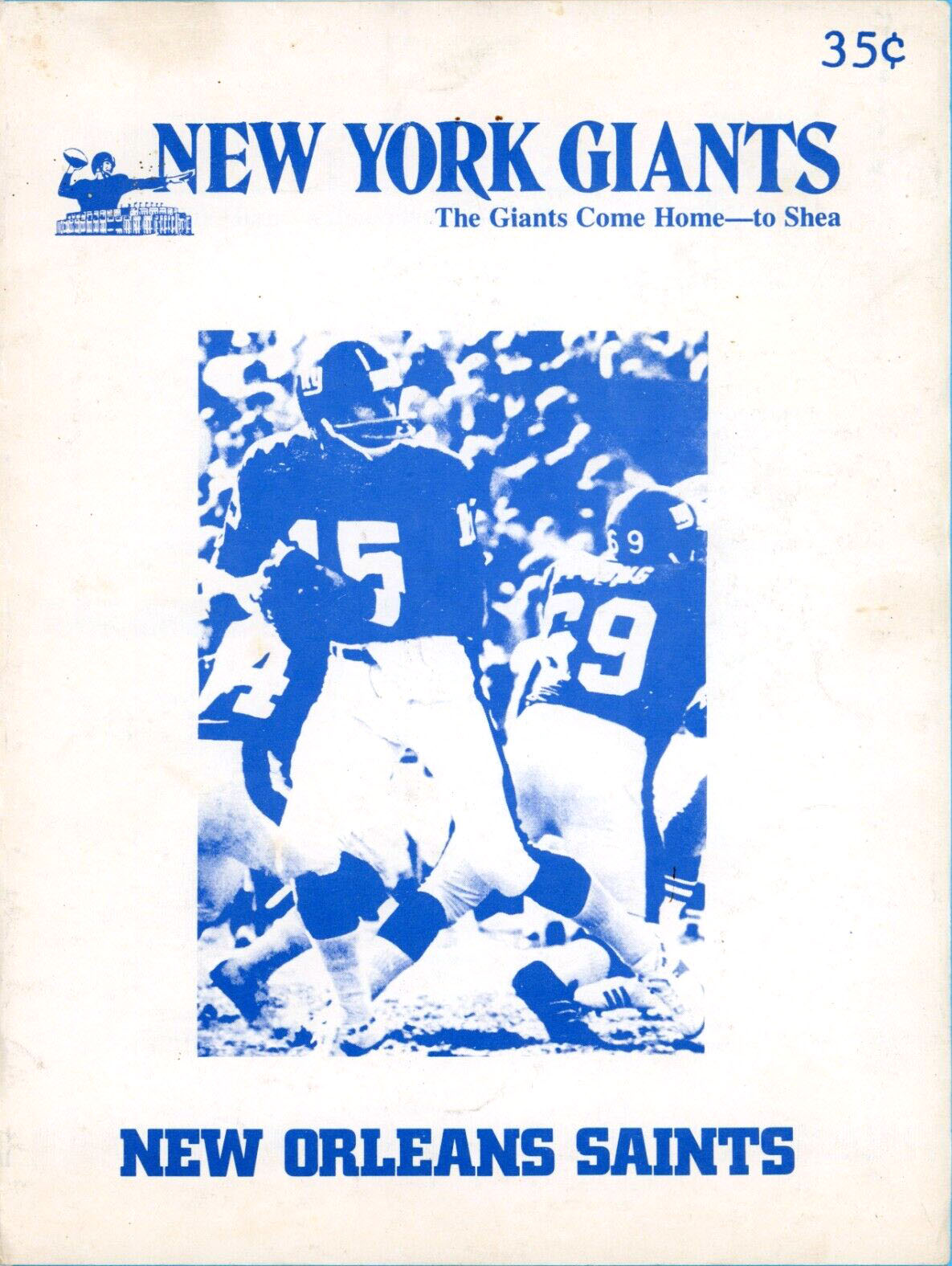 NFL Program: New York Giants vs. New Orleans Saints (December 14, 1975)