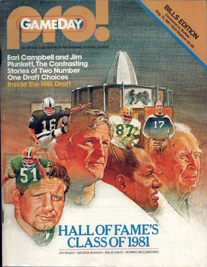 NFL Program: Buffalo Bills vs. Cleveland Browns (August 15, 1981)