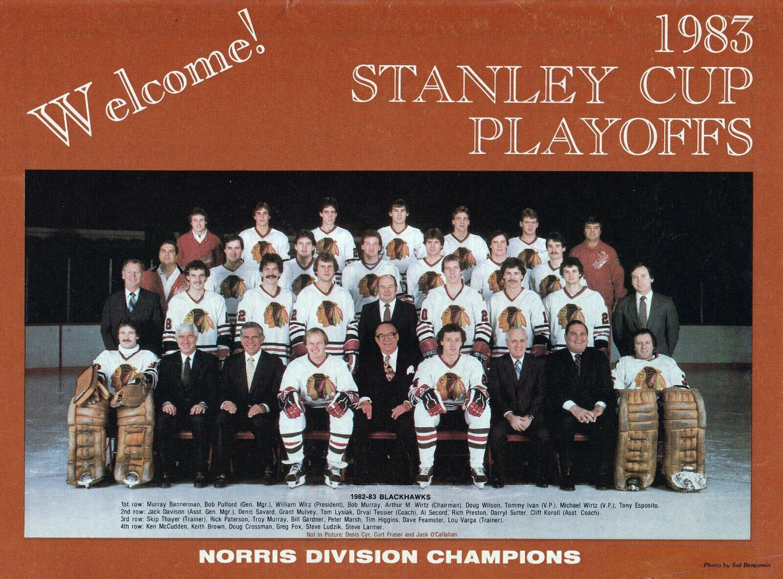 1982-83 Chicago Black Hawks playoff program