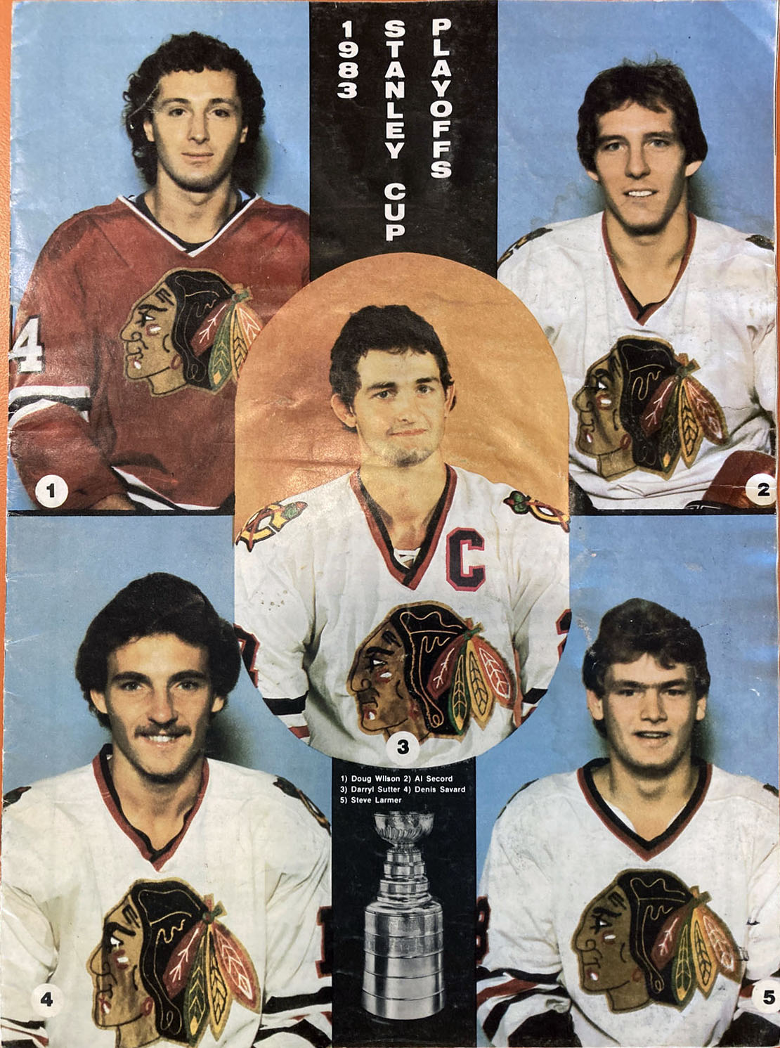 1982-83 Chicago Black Hawks playoff program