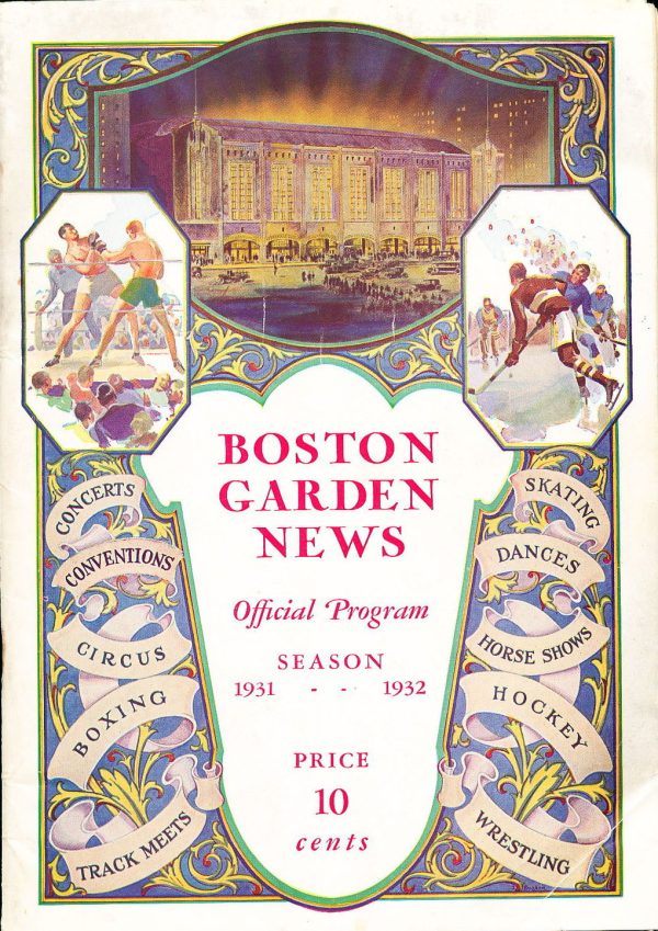 1931-32 Boston Bruins program