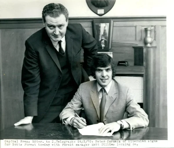 Nottingham Forest press photos (Peter Cormack & Matt Gillies, 1970)