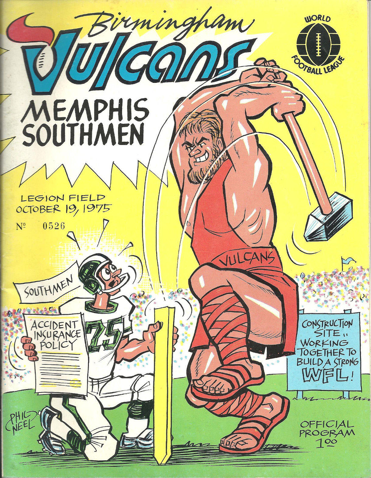 Birmingham Vulcans vs. Memphis Southmen (October 19, 1975)