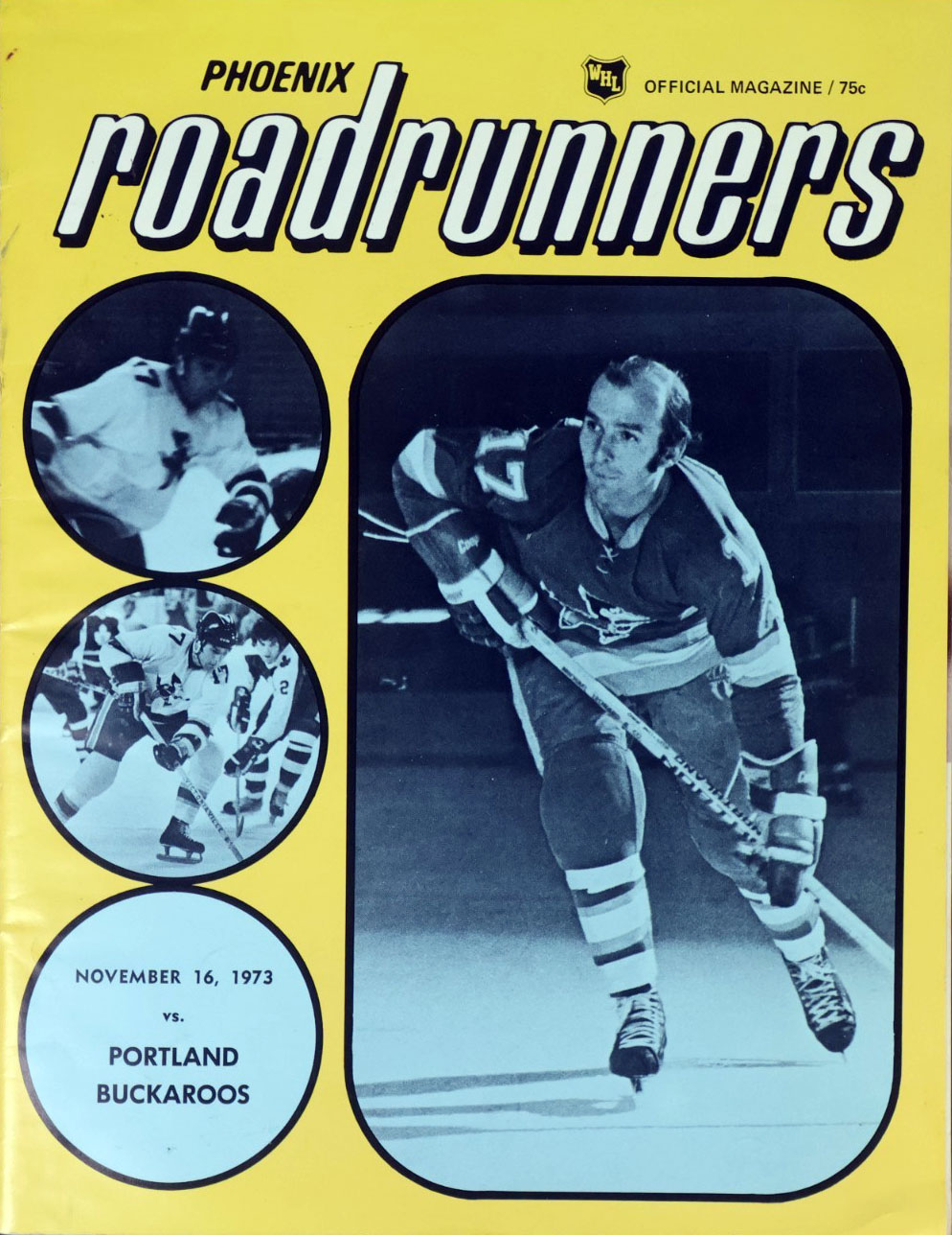 1973-74 Phoenix Roadrunners program