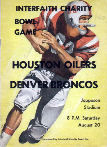 Houston Oilers vs. Denver Broncos (August 20, 1960)