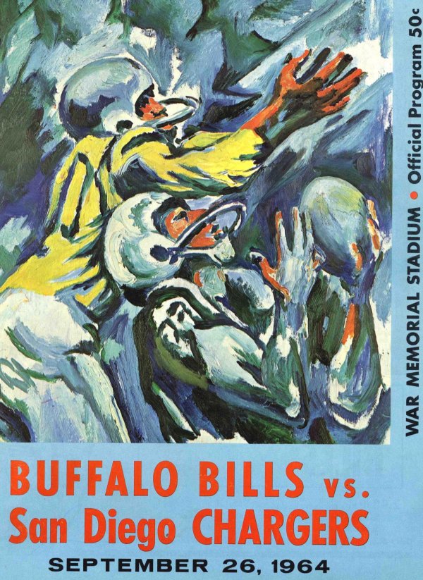 AFL Program: Buffalo Bills vs. San Diego Chargers (September 26, 1964)