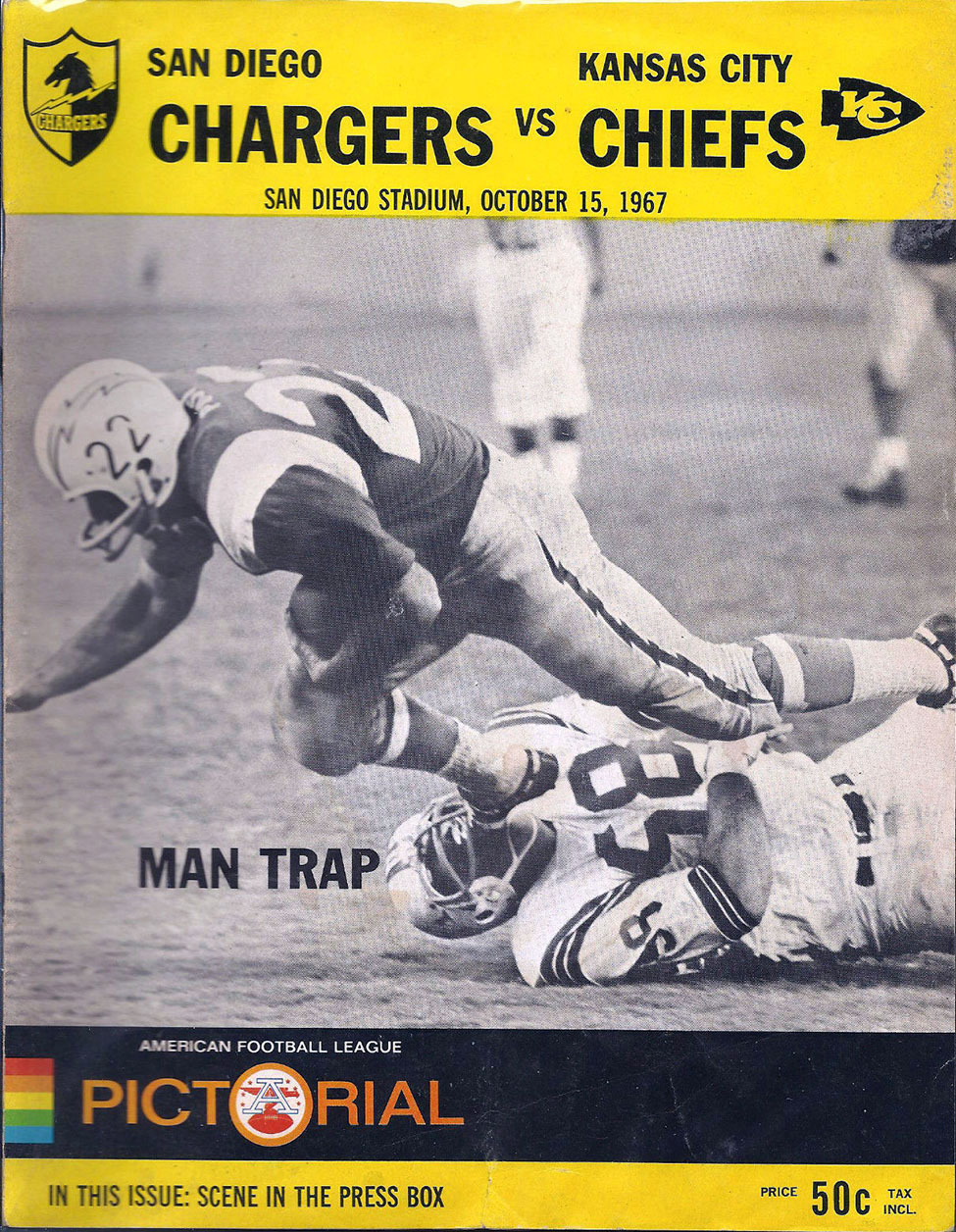 AFL Program: San Diego Chargers vs. Kansas City Chiefs (October 15, 1967)