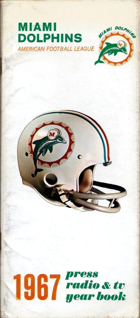 1967 Miami Dolphins media guide