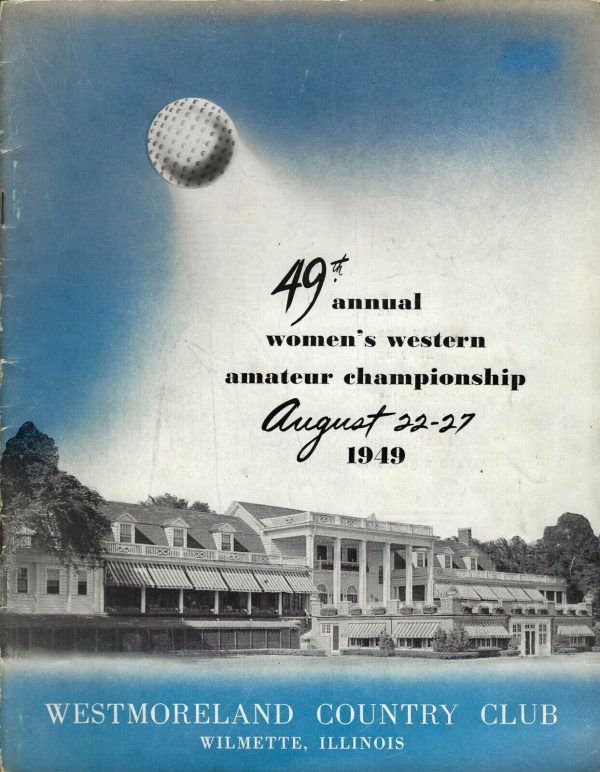 1949 Women's Western Amateur Championship golf program