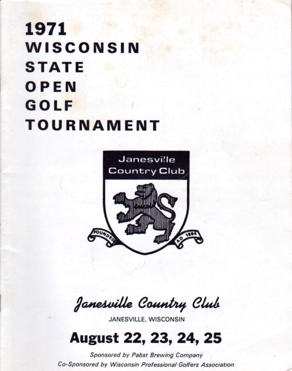 1971 Wisconsin State Open