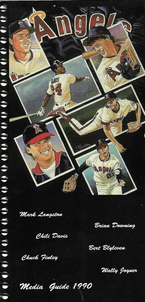 1990 California Angels media guide