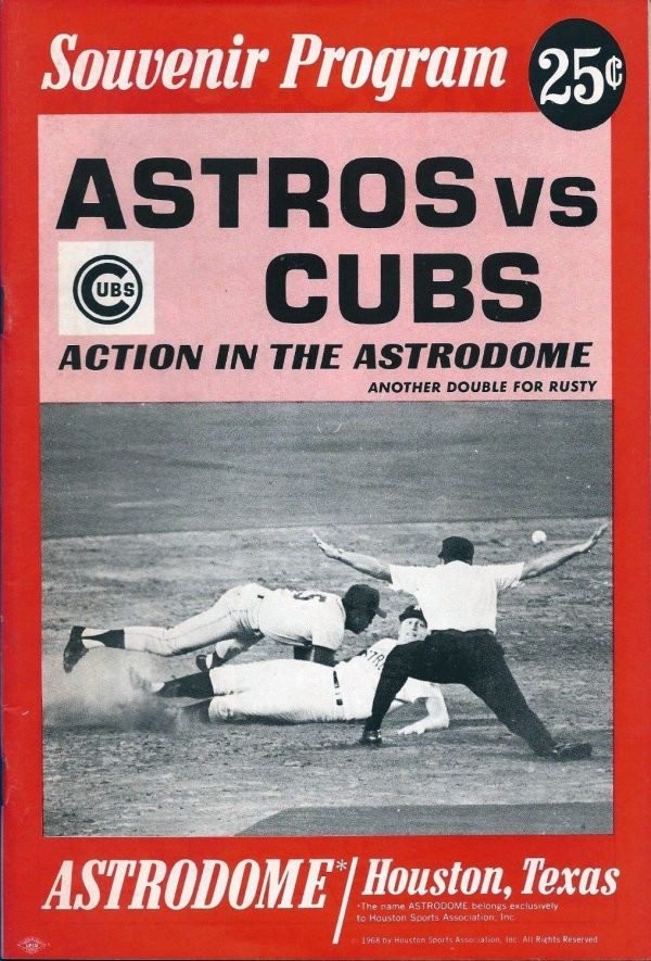 1968 Houston Astros program