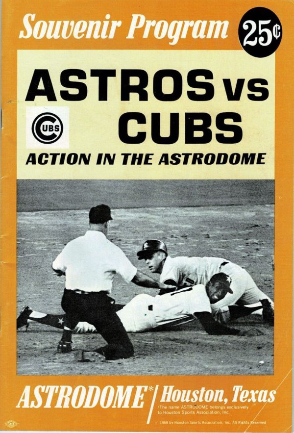 1968 Houston Astros program