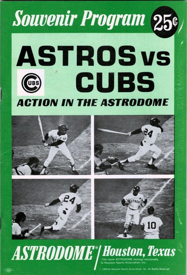 1968 Houston Astros program