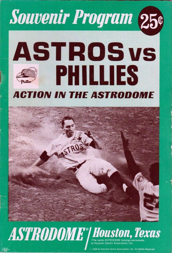 1968 Houston Astros program