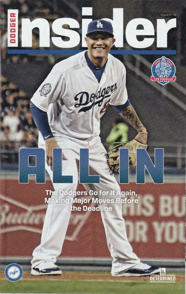 2018 Los Angeles Dodgers program