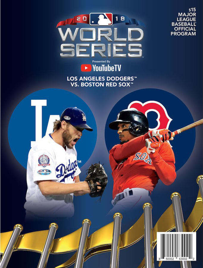 2018 World Series program (Boston Red Sox vs. Los Angeles Dodgers)