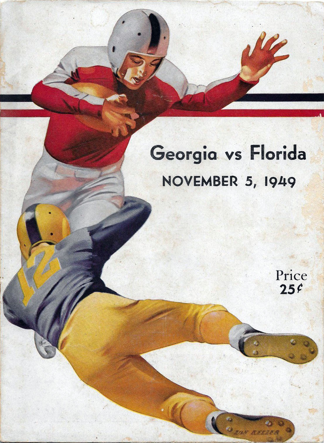 College Football Program: Florida Gators vs. Georgia Bulldogs (November 5, 1949)