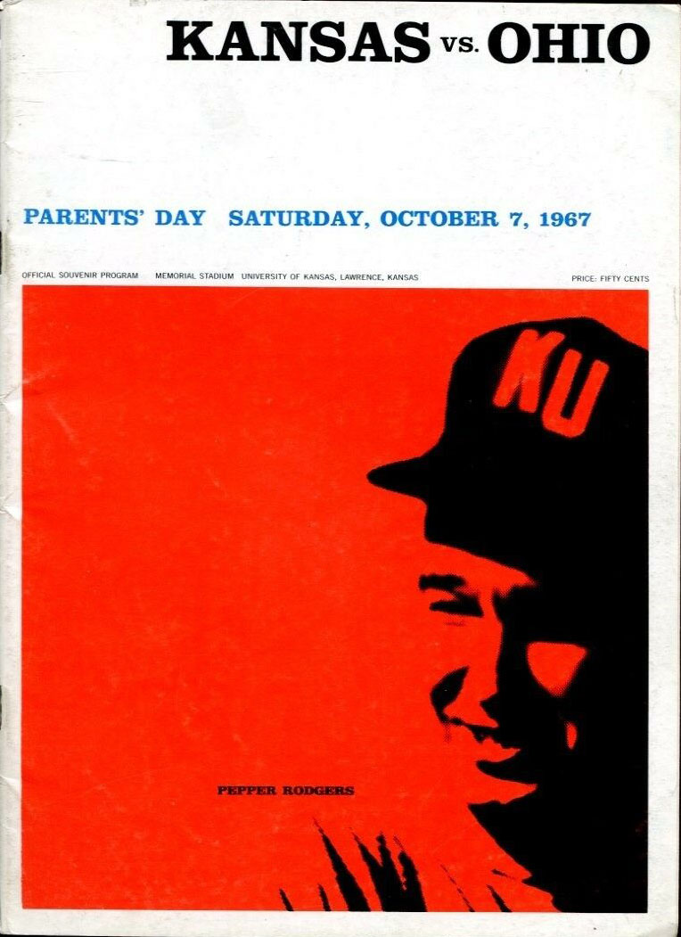 College Football Program: Kansas Jayhawks vs. Ohio Bobcats (October 7, 1967)