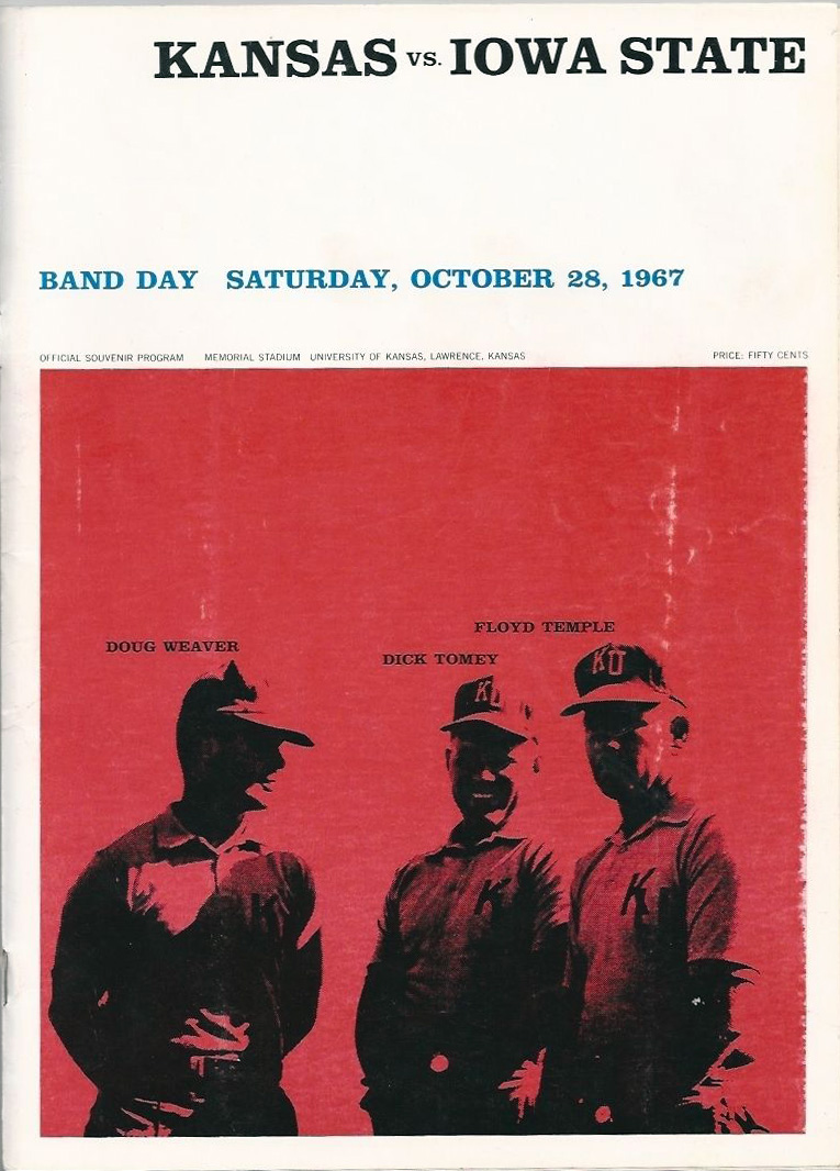 College Football Program: Kansas Jayhawks vs. Iowa State Cyclones (October 28, 1967)