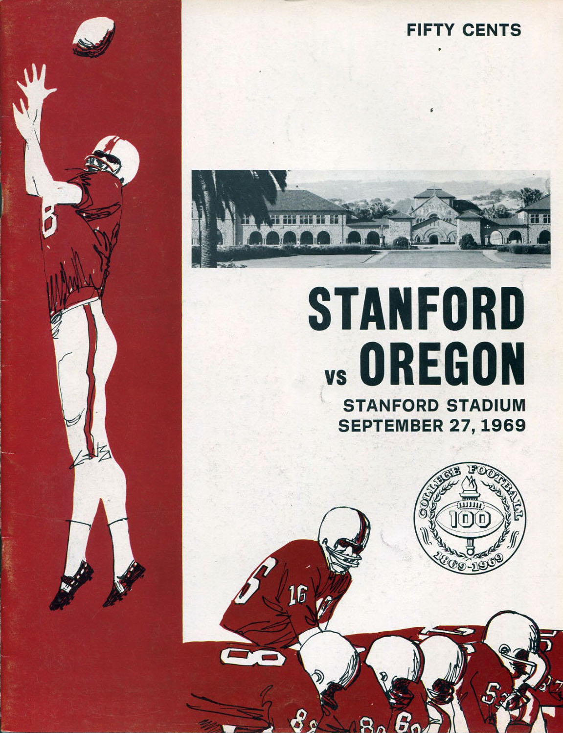 Stanford Indians vs. Oregon Webfoots (September 27, 1969)