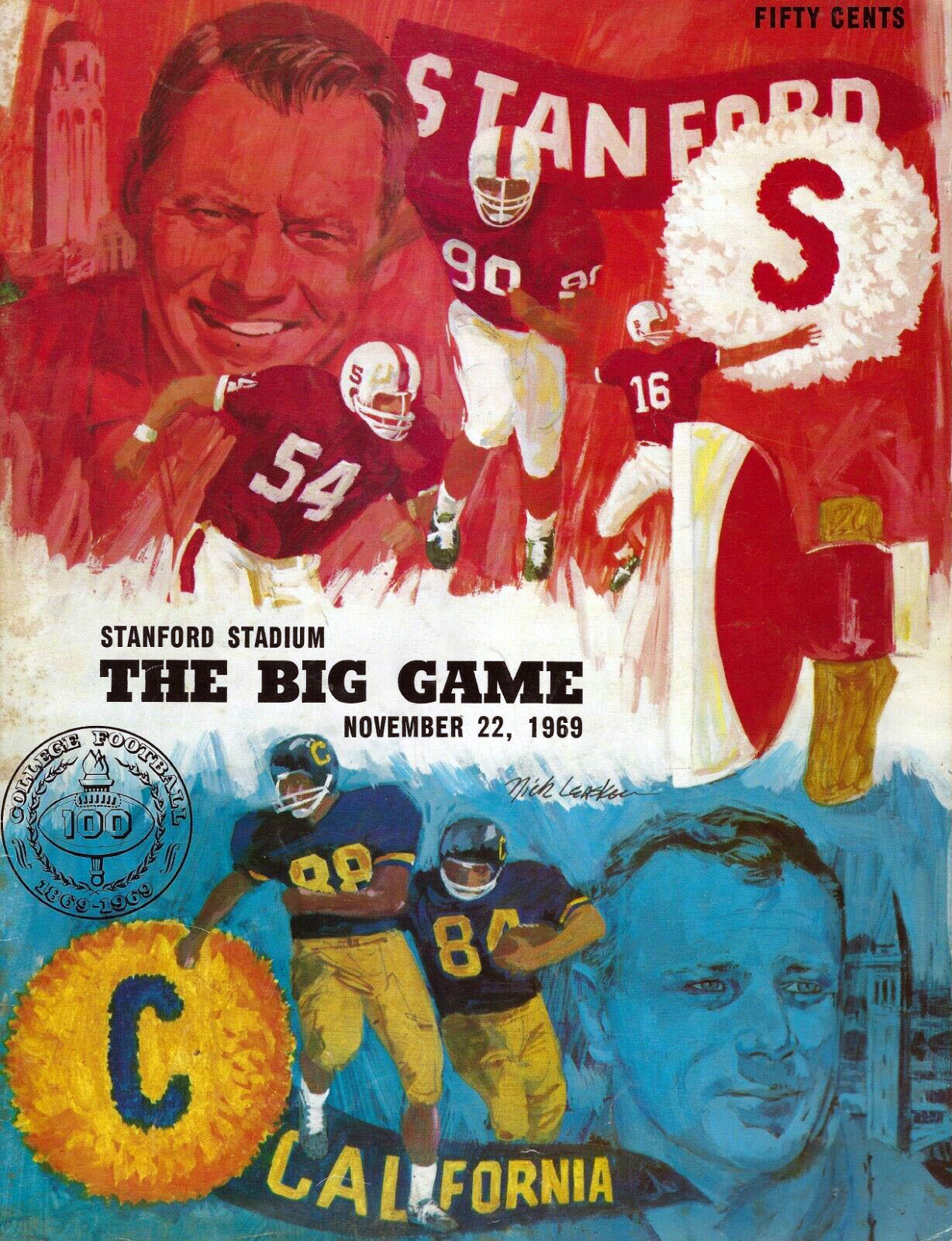 Stanford Indians vs. California Golden Bears (November 22, 1969)